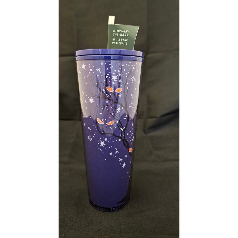 NWT Starbucks Halloween Glow in Dark Eyes Tumbler